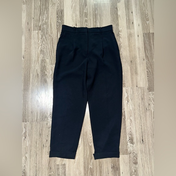 Wilfred Pants - Wilfred Black Cuffed High Waisted Trouser Size 12